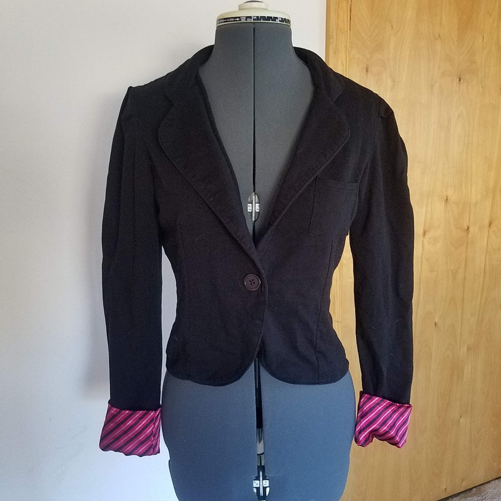 jacket blazer dressy sweatshirt cover up stripped